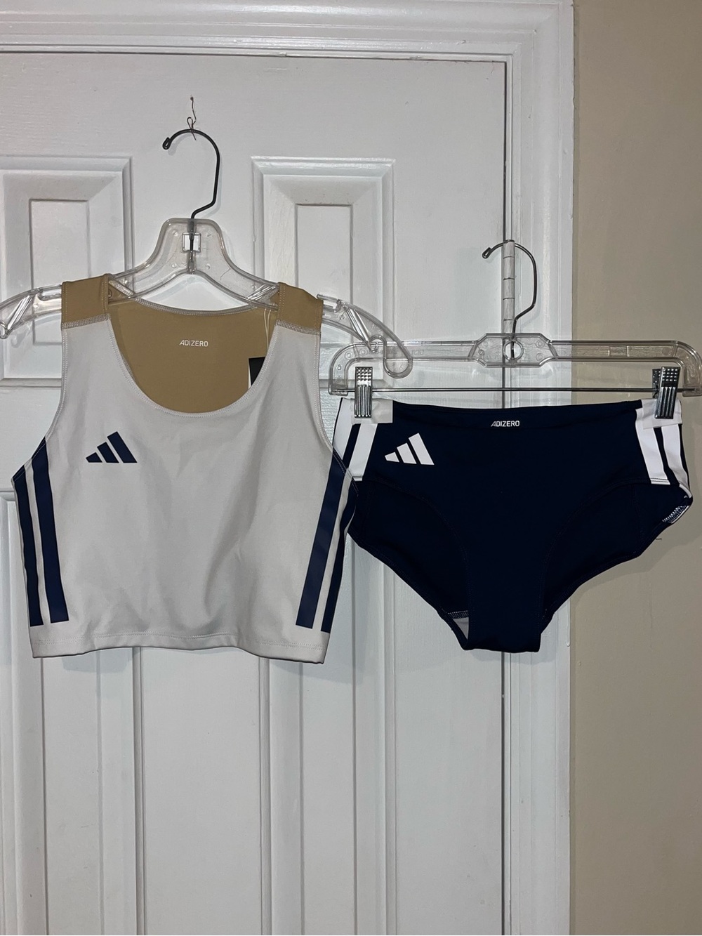 Adidas Adizero Pro Elite Crop Top & Briefs • NWT • 2pc Set • Custom Color
